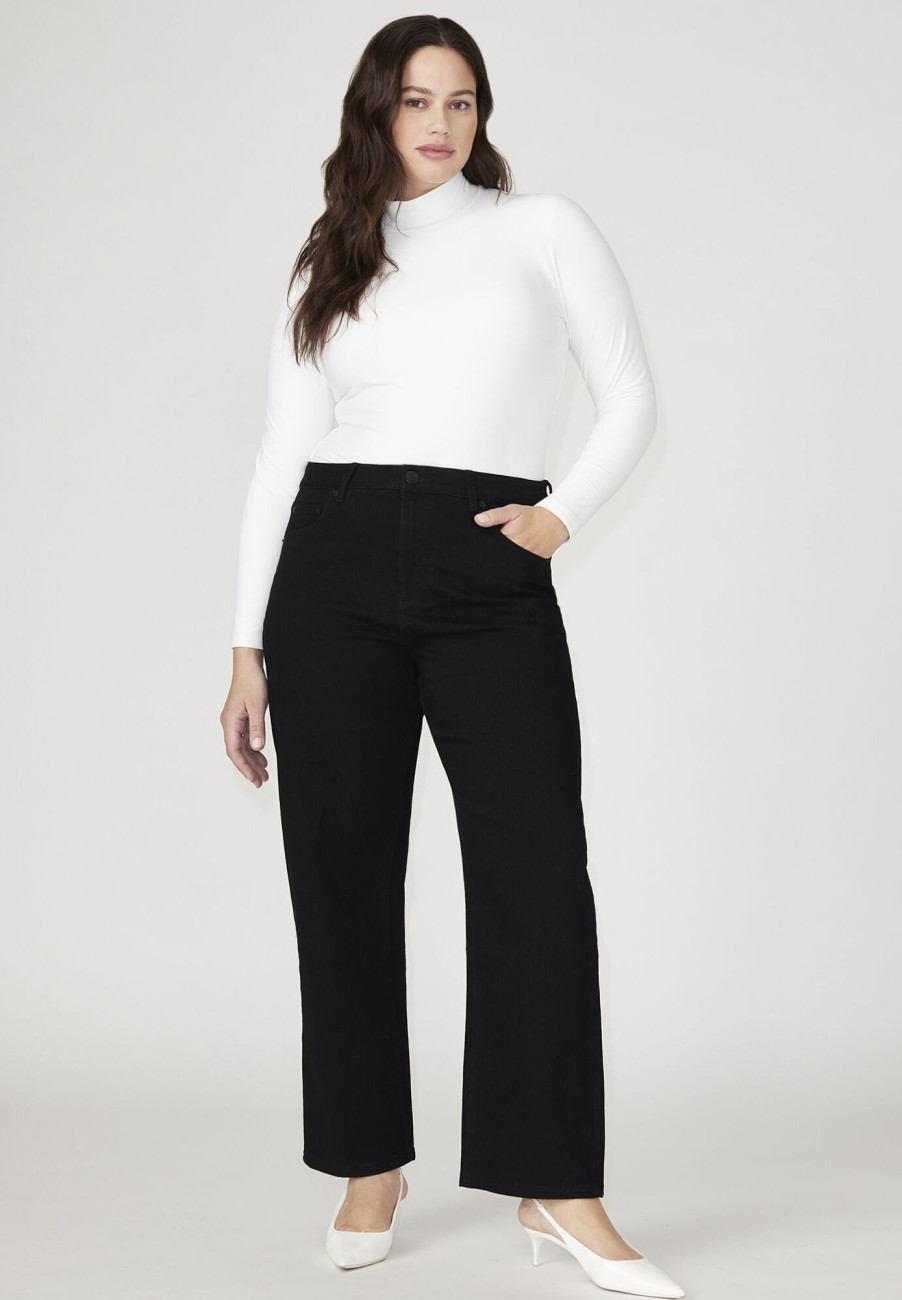 Online The Naomi Comfort Stretch Straight Jean Long Black