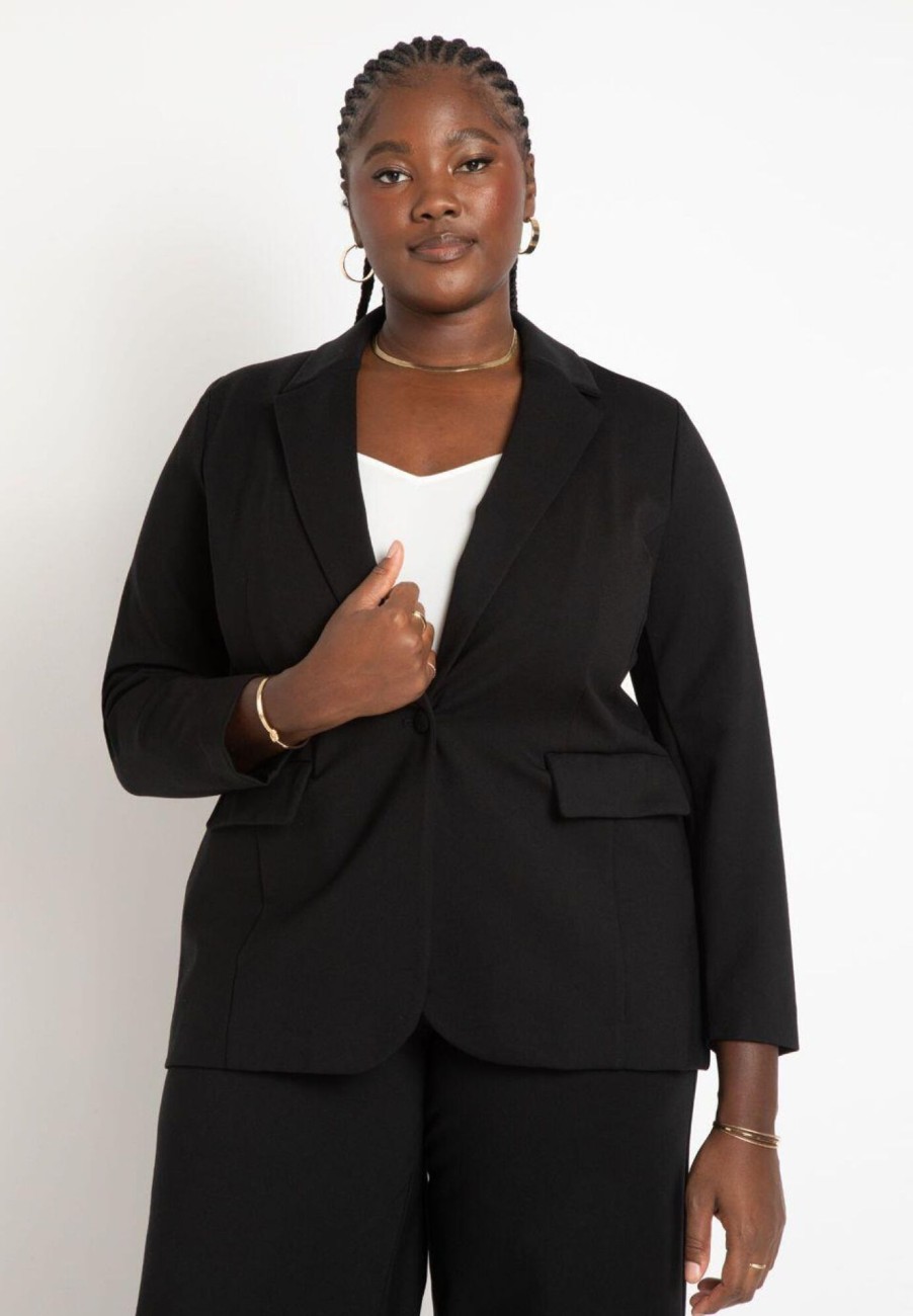 Hot 9-To-5 Stretch One Button Work Blazer Blazers