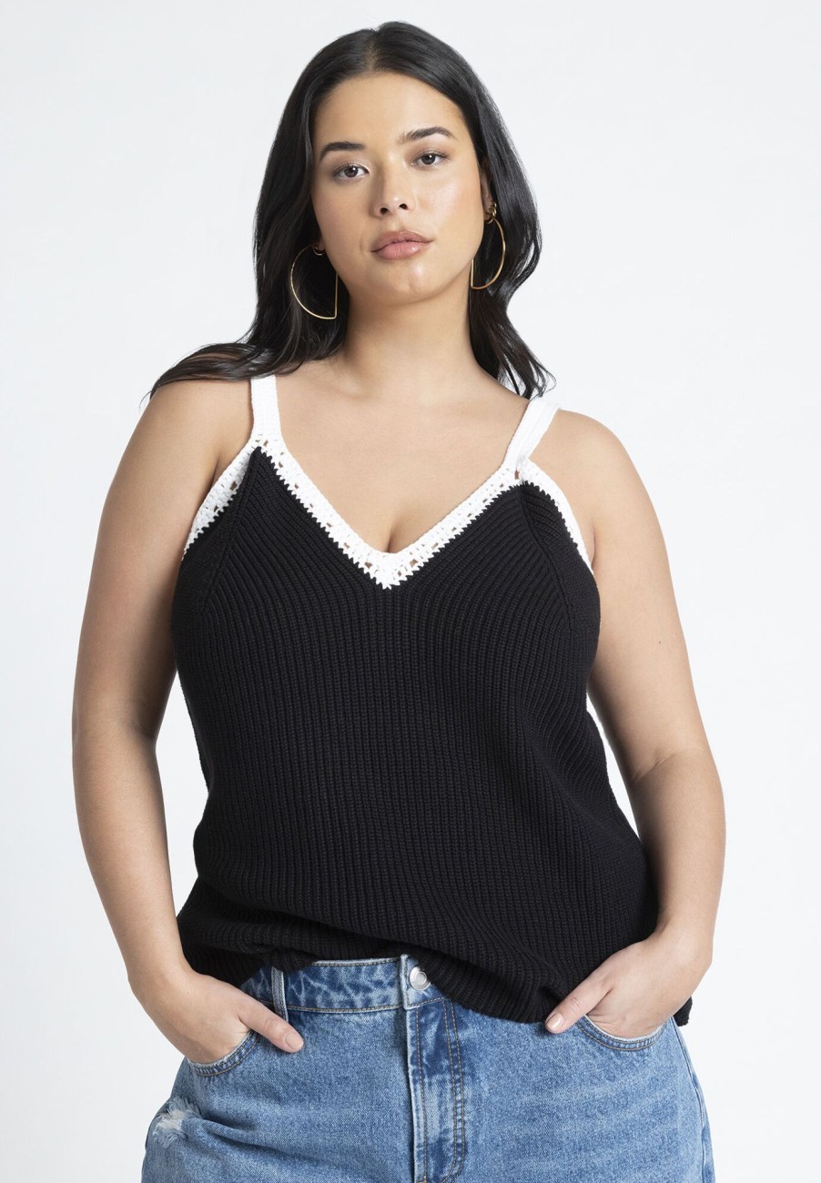 Online Pointelle Detail Top Knitwear