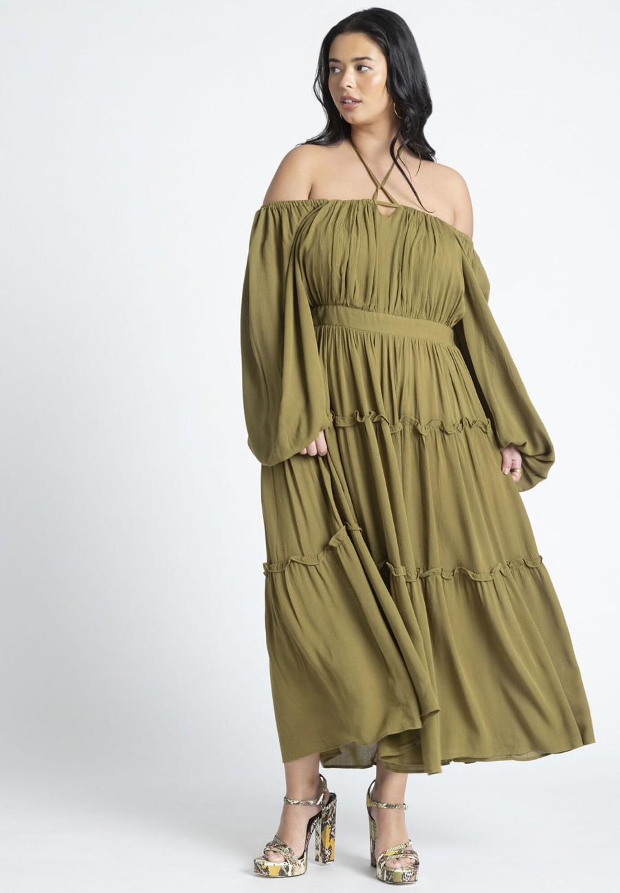 New Tiered Ruffle Maxi Dress Vacation Dresses