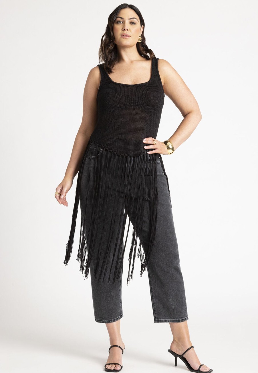 New Fringe Sweater Tank Sweaters & Cardigans