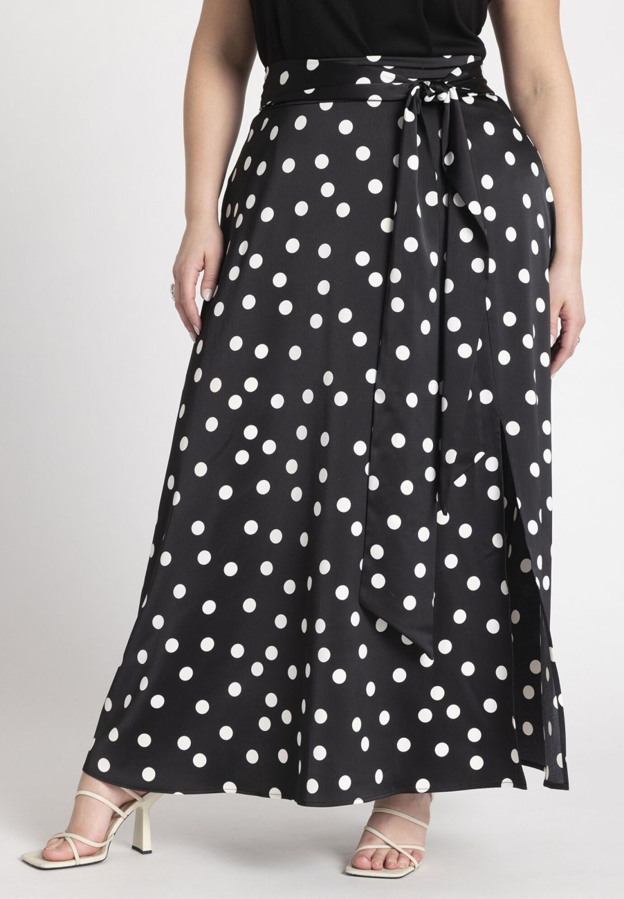 New Maxi Skirt With Tie Waist Skirts