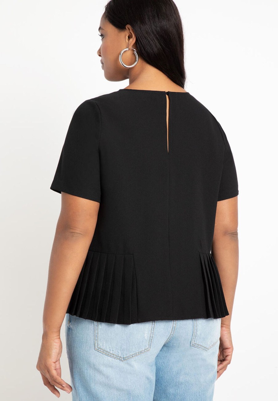 Wholesale Pleated Hem Top Knitwear