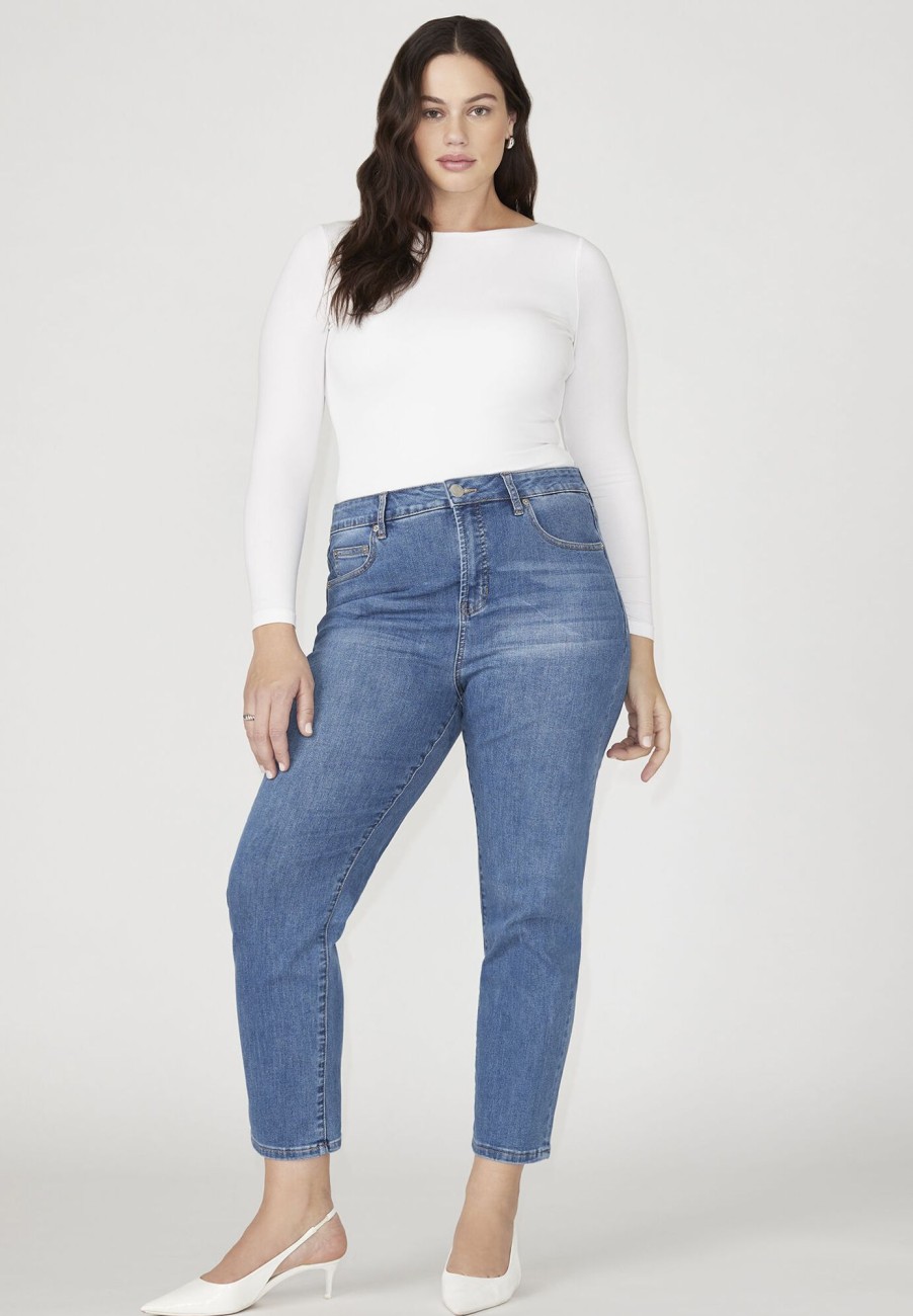 Clearance The Leigh Super Stretch Slim Jean Denim