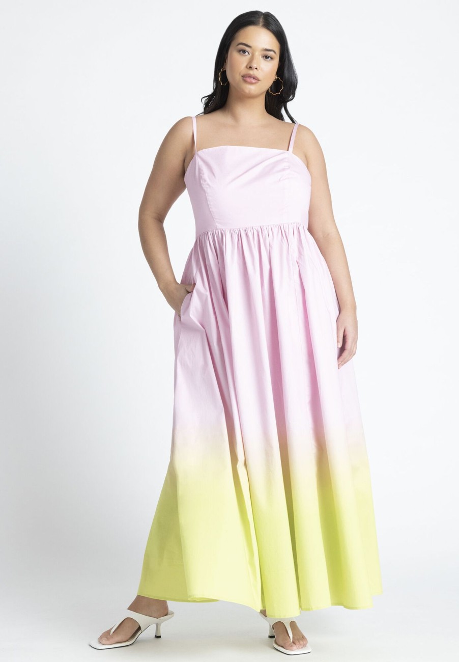 New Ombre Flare Skirt Maxi Dress Maxi Dresses