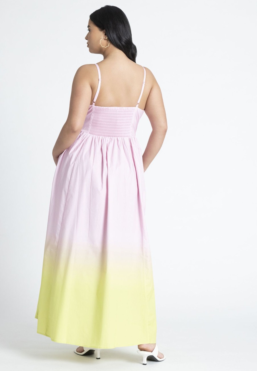 New Ombre Flare Skirt Maxi Dress Maxi Dresses