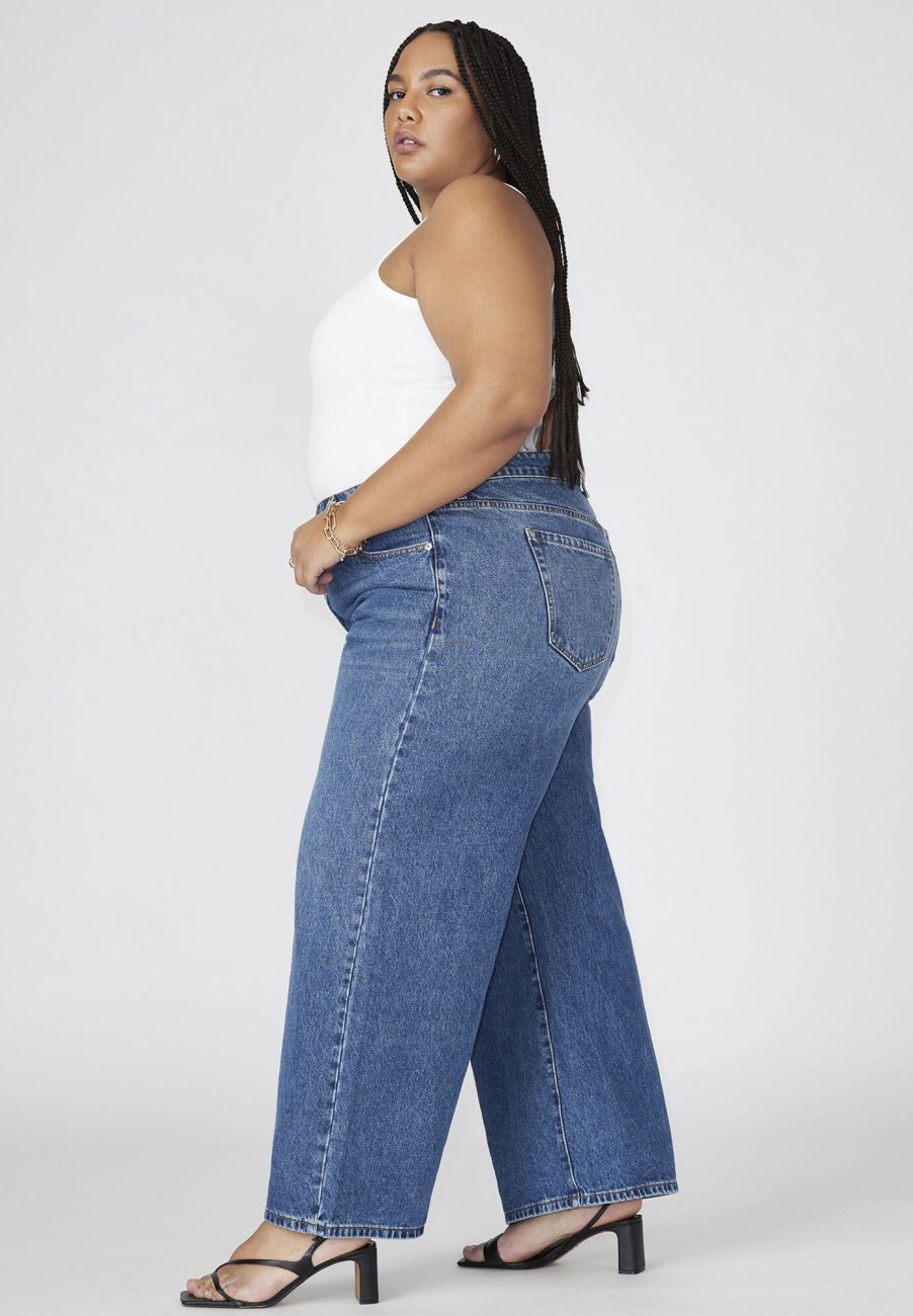 Clearance The Yvette Rigid Wide Jean Light Wash