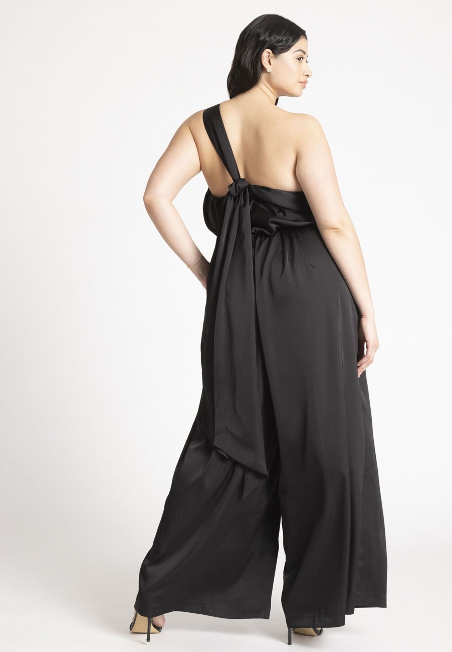 New Tie Detail Satin Jumpsuit Date Night Dresses