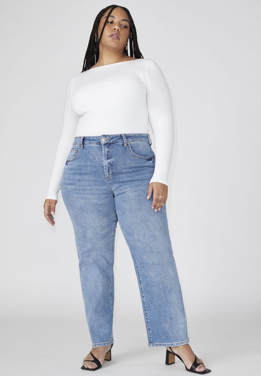 Online The Naomi Comfort Stretch Straight Jean Medium Wash