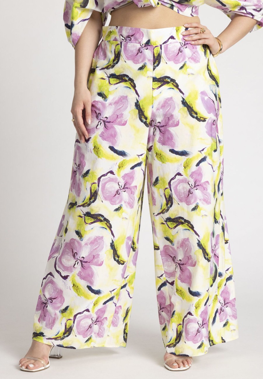 Online Wide Leg Printed Pant Wide Leg Pants