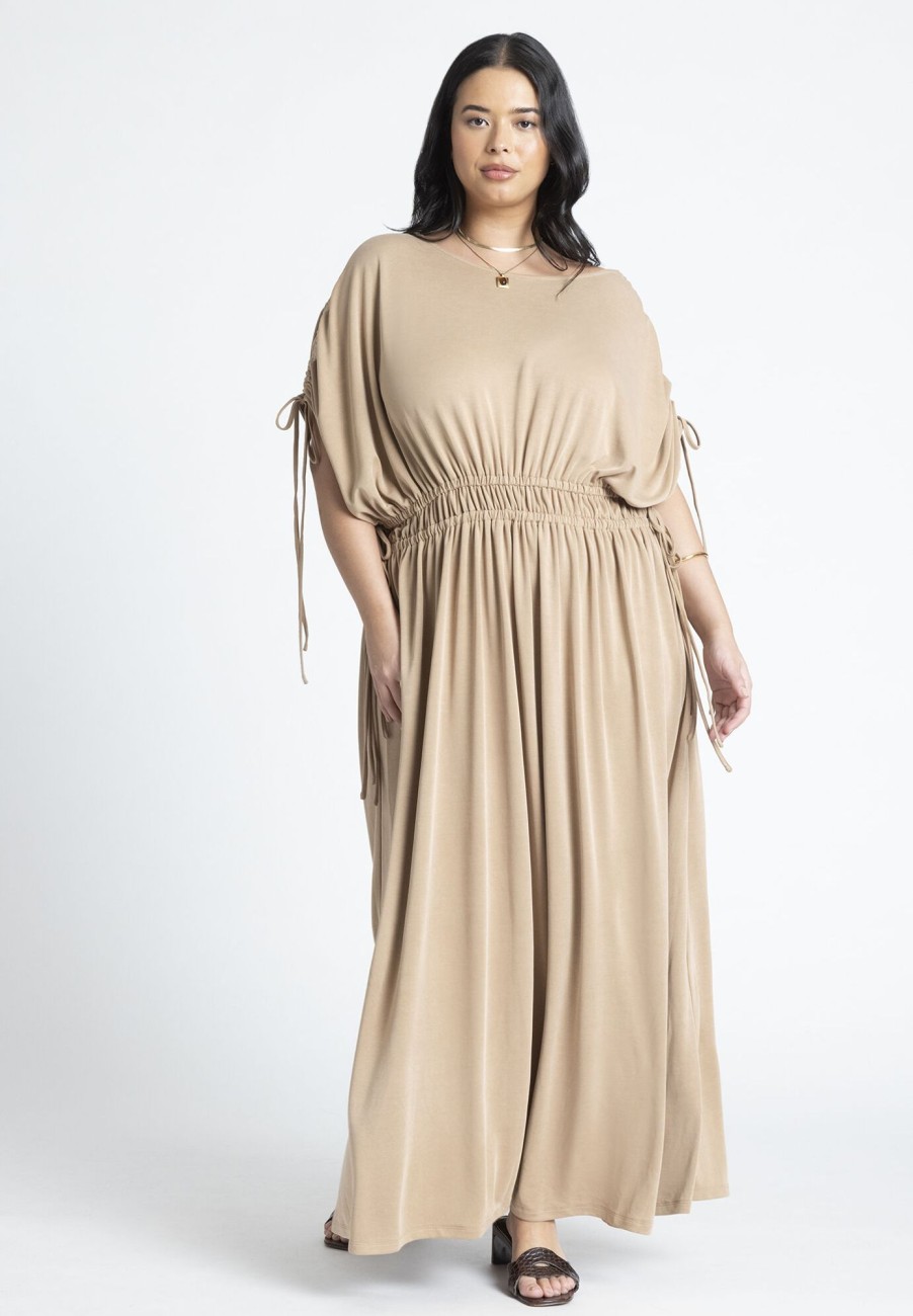 Clearance Dolman Sleeve Maxi Dress Vacation Dresses