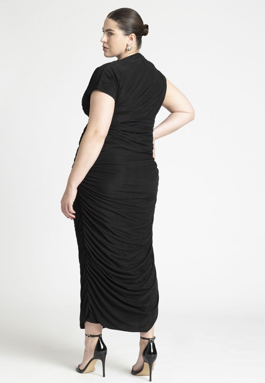 Online Draped Asym Dress Date Night Dresses