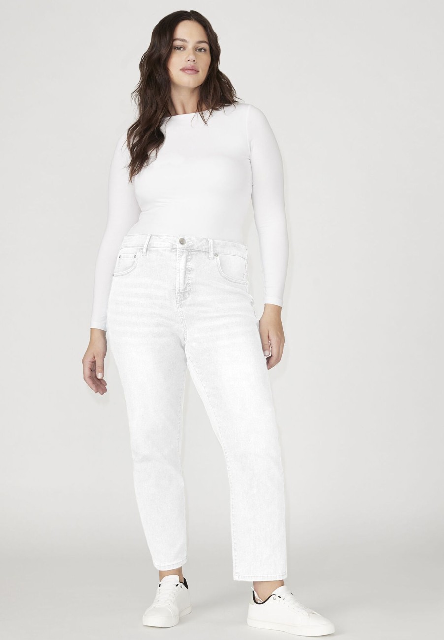 Best The Leigh Super Stretch Slim Jean White