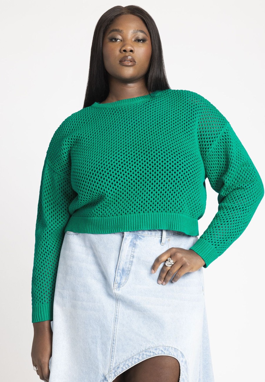 Online Open Stitch Boxy Cropped Sweater Sweaters & Cardigans