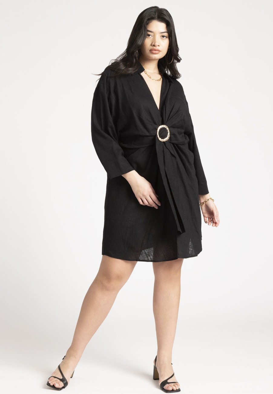 Online Tie Front Dolman Cover Up Tunic Cover Ups