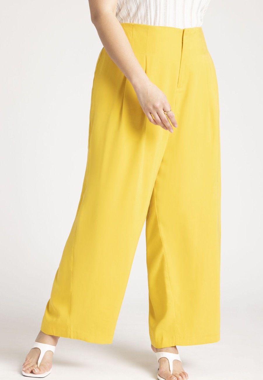 New Trouser With Pleats Wide Leg Pants