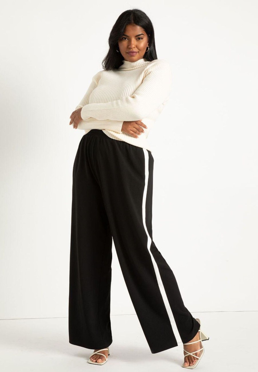 Wholesale Wide Leg Pant With Side Stripe Work Wear