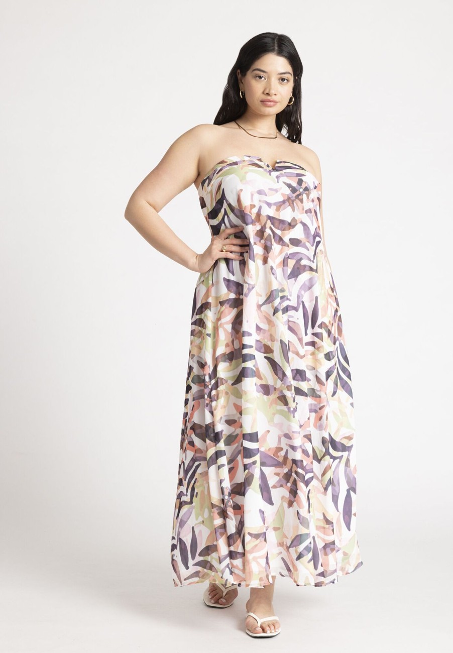 Wholesale Strapless Cover Up Maxi Dress Cover Ups