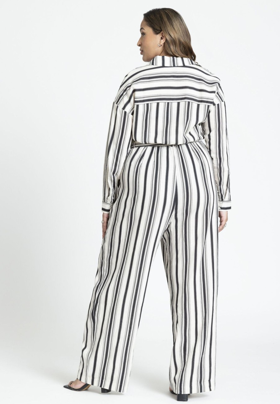 Clearance Striped Jumpsuit Jumpsuits