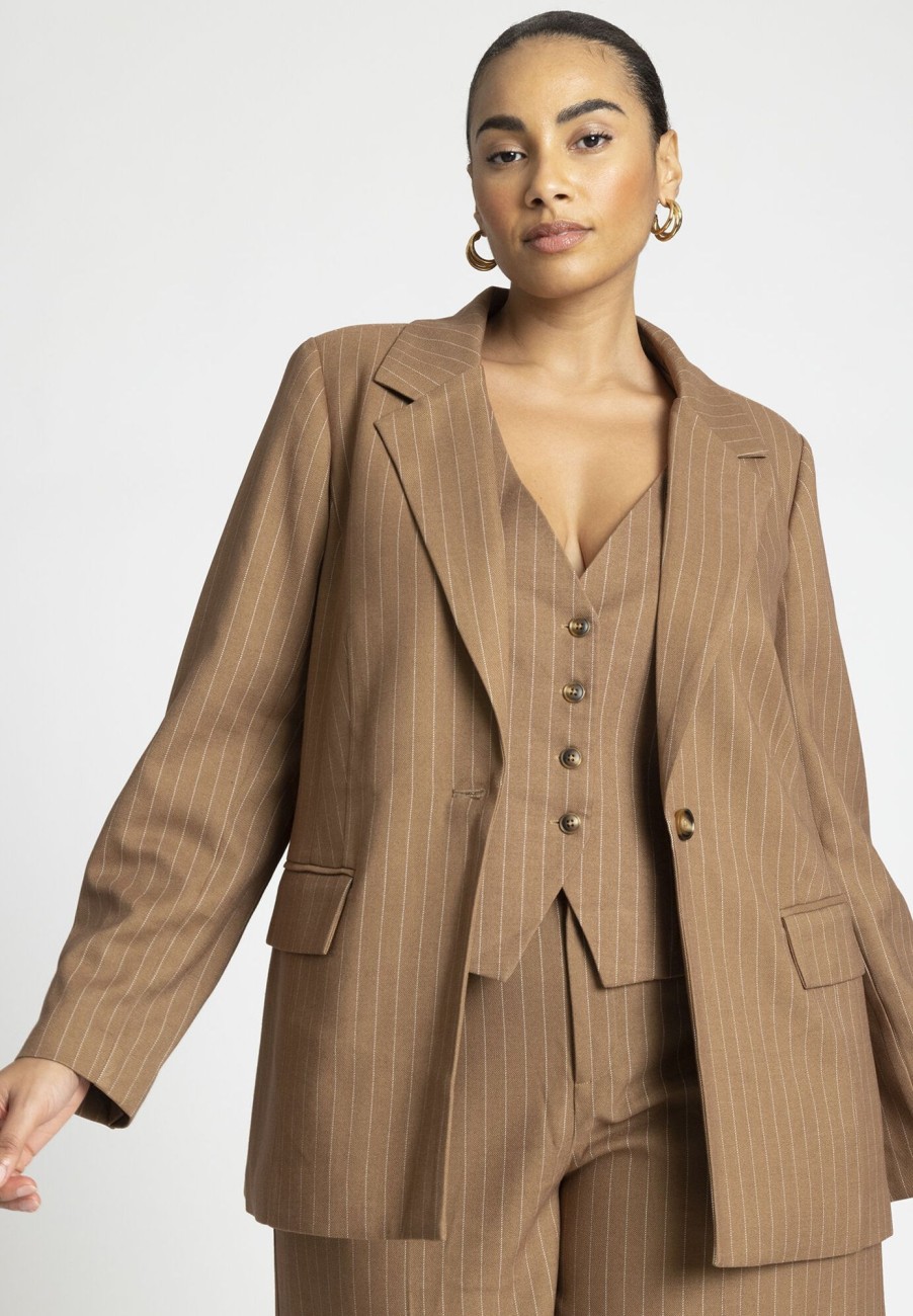 Online Pinstripe Blazer Blazers