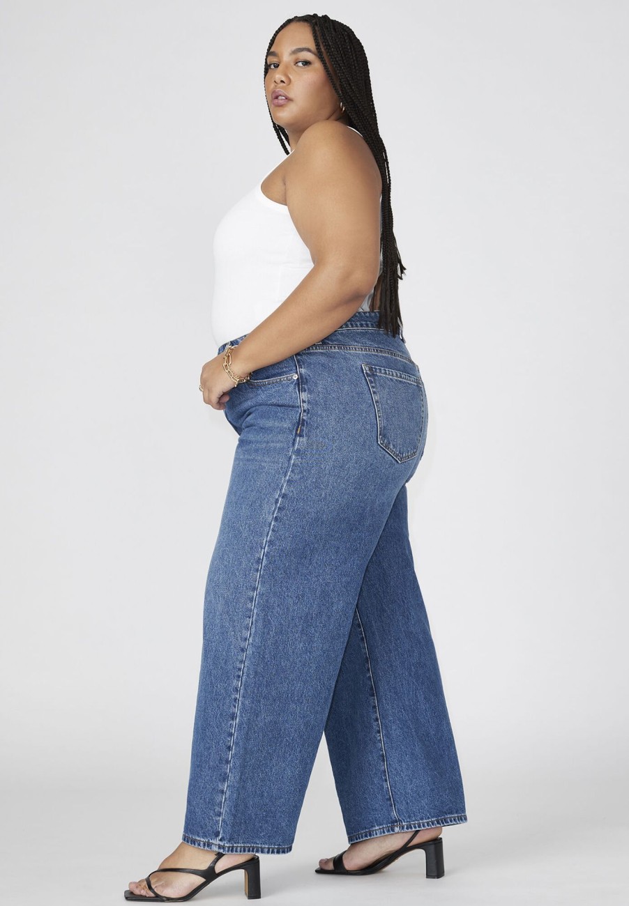 Clearance The Yvette Rigid Wide Jean Denim