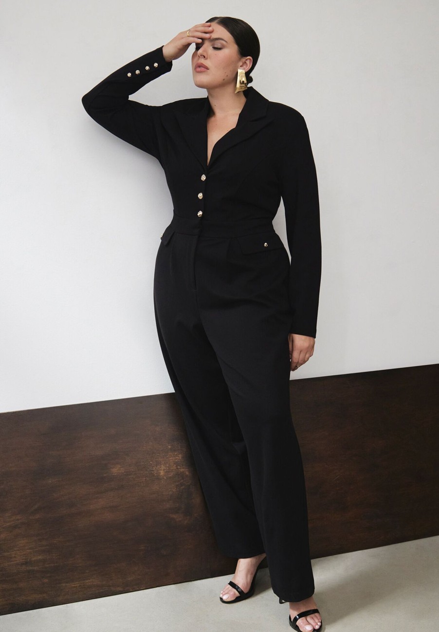 Online Suit-Styled Jumpsuit Jumpsuits