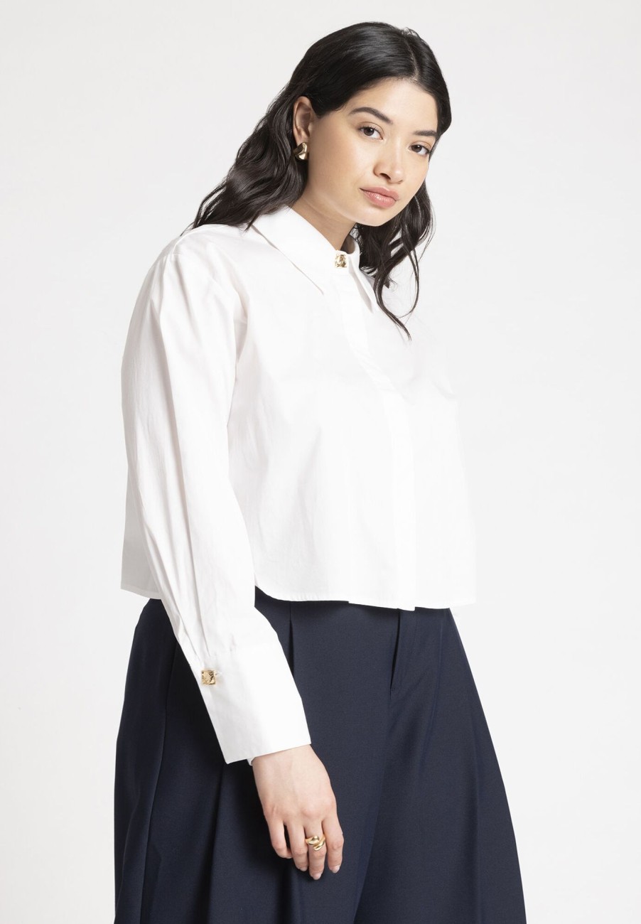 Best Cropped Collared Shirt Shirts & Blouses